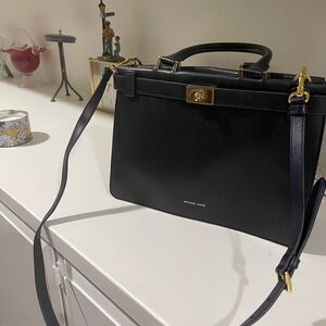 Michael Kors Black Leather Handbag